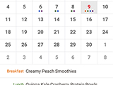The meal planner - create a different meal plan for every week.